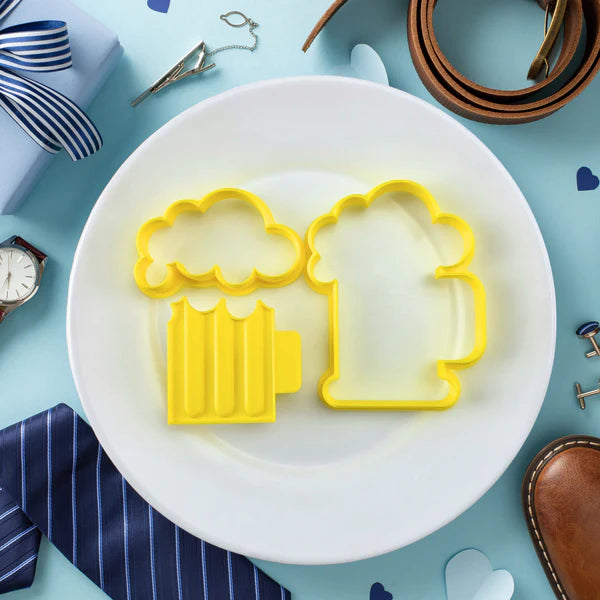 Custom Cookie Cutters 3D Embosser and Cutter Set - Beer Mug.