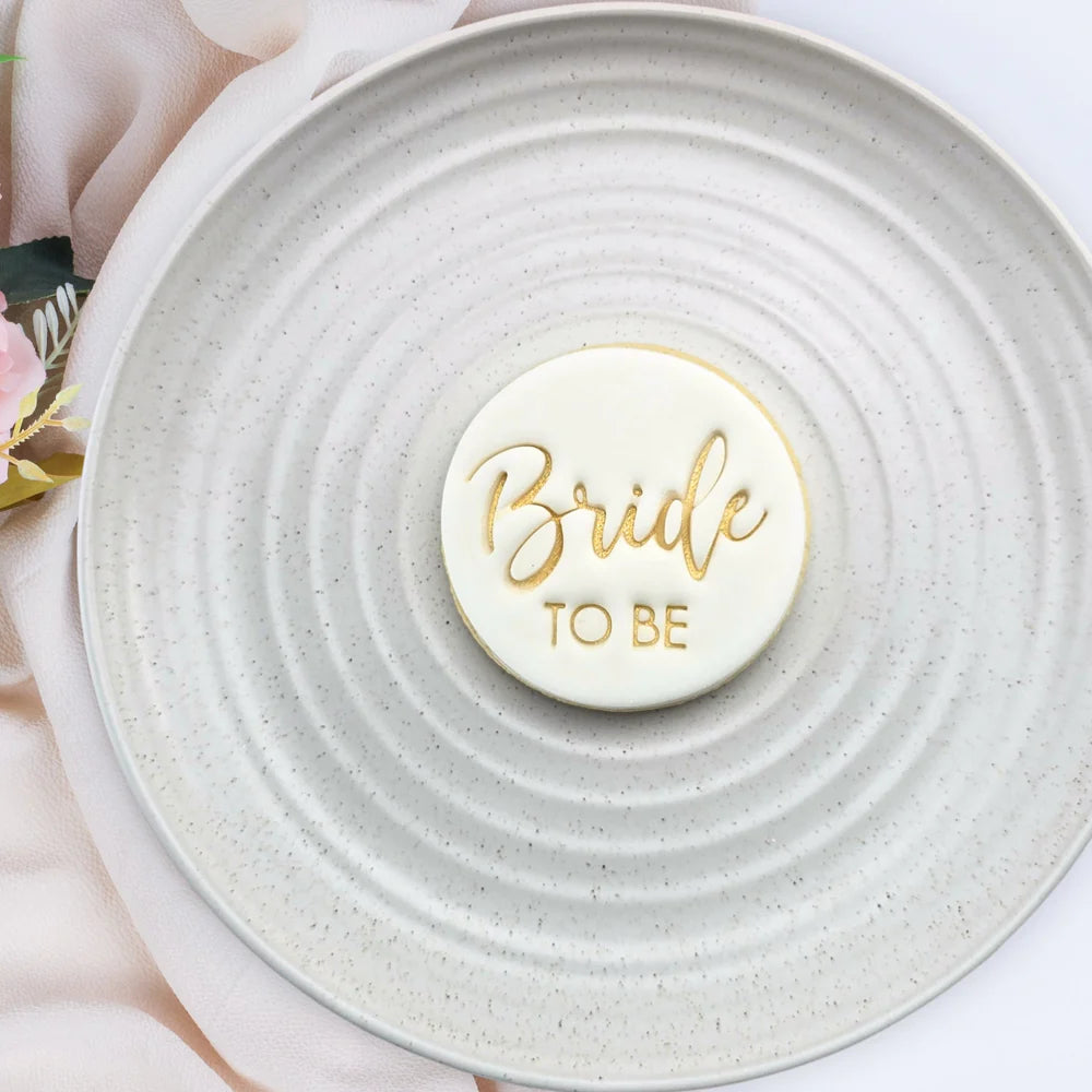 Custom Cookie Cutters Embosser - Bride To be V3.