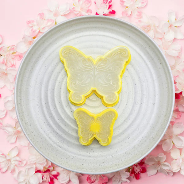 Custom Cookie Cutters - Butterfly Debosser and Cutter Set.