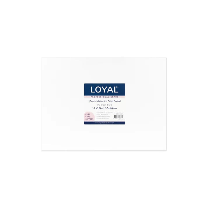 Loyal White Quarter Slab 10mm Cake Board - 30cm x 40cm (12inch x 16inch)