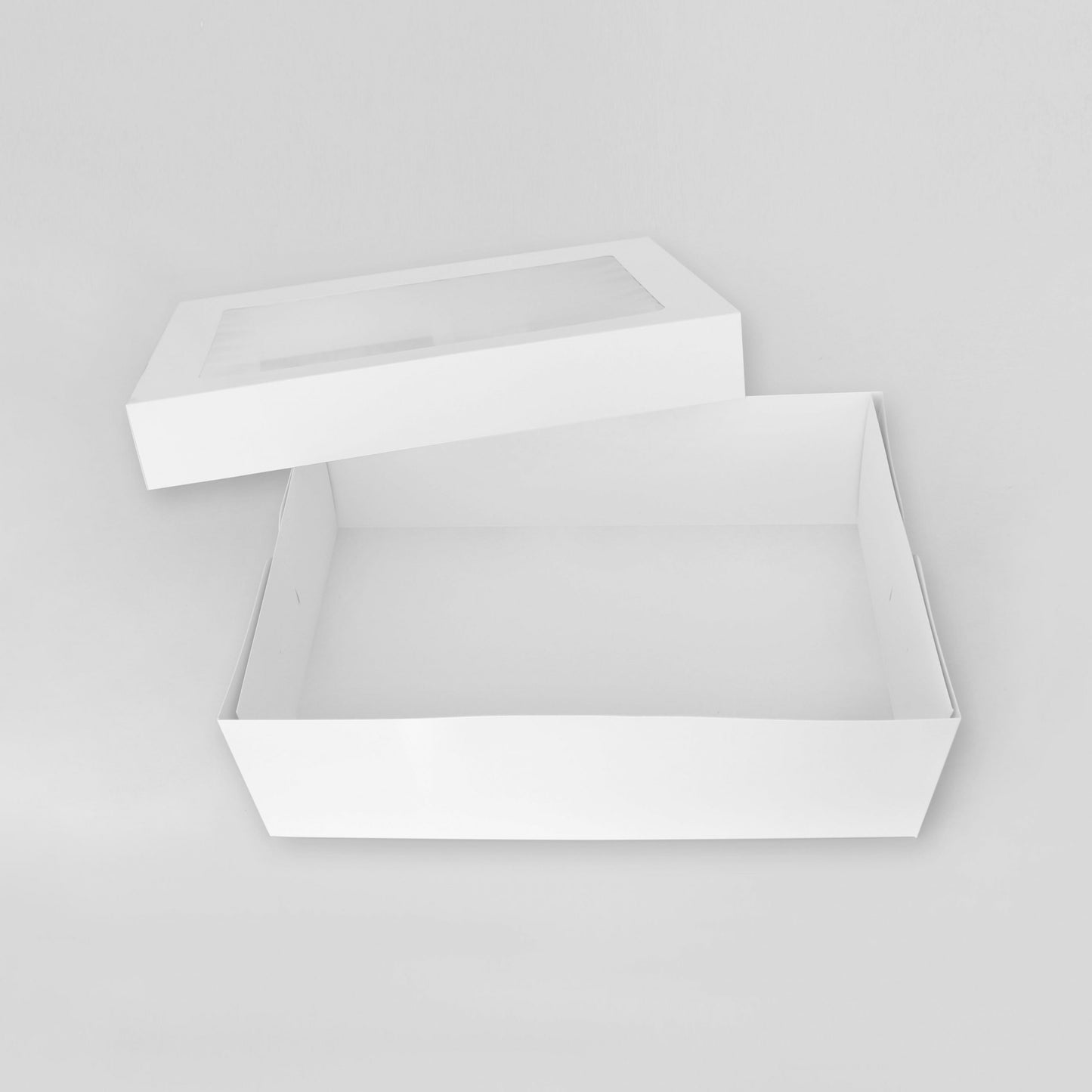 Loyal Box/ Dessert Box - Rectangle Window Lid 18x12x6" (46x30x15cm)