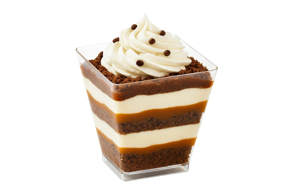 Square Tapered Dessert Cups - 150ml - 10pc