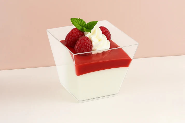 Square Tapered Dessert Cups - 240ml - 10pc