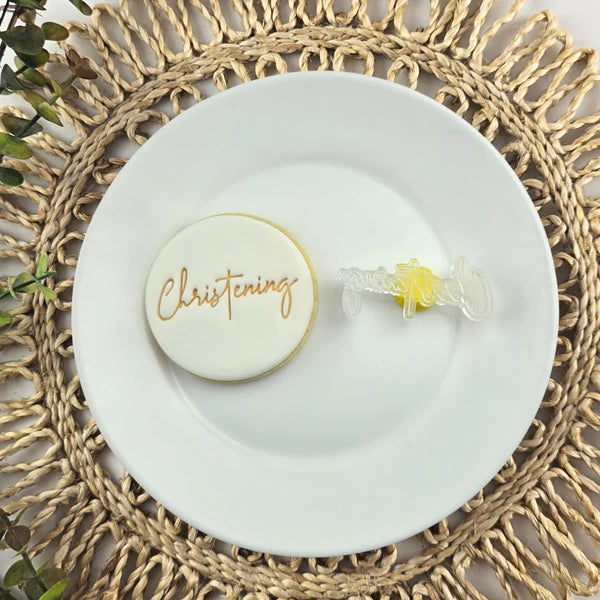 Custom Cookie Cutters Embosser - Christening