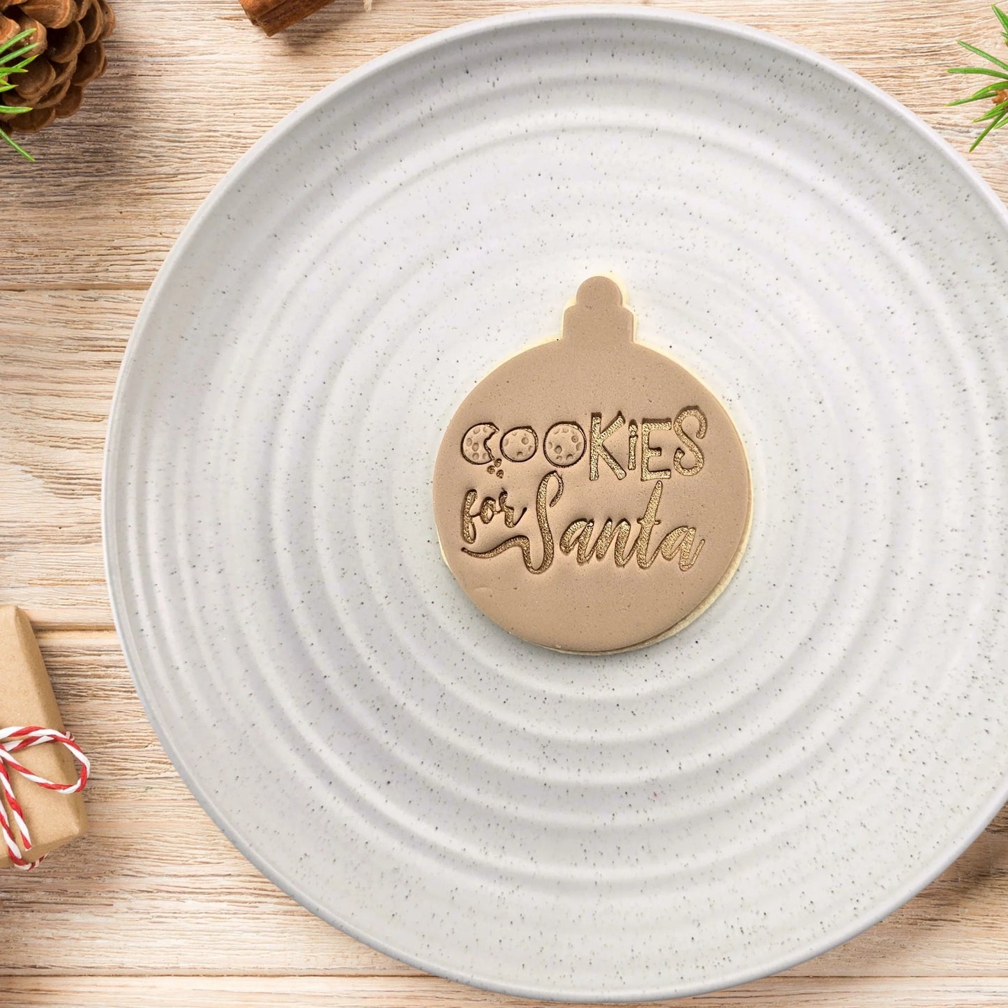 Custom Cookie Cutters Embosser - Cookies for Santa V2.