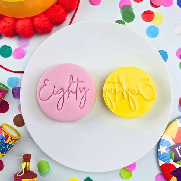 Custom Cookie Cutters Embosser - Eighty.