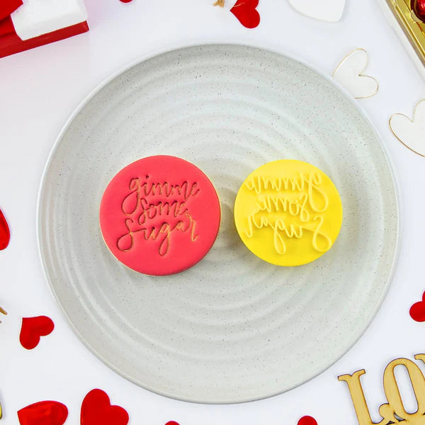 Custom Cookie Cutters Embosser - Gimme Some Sugar.