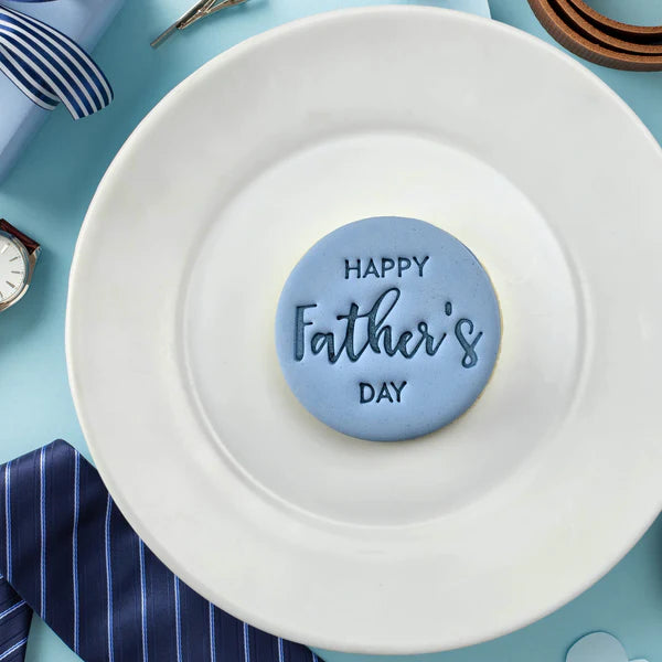Custom Cookie Cutters Embosser - Happy Father's Day