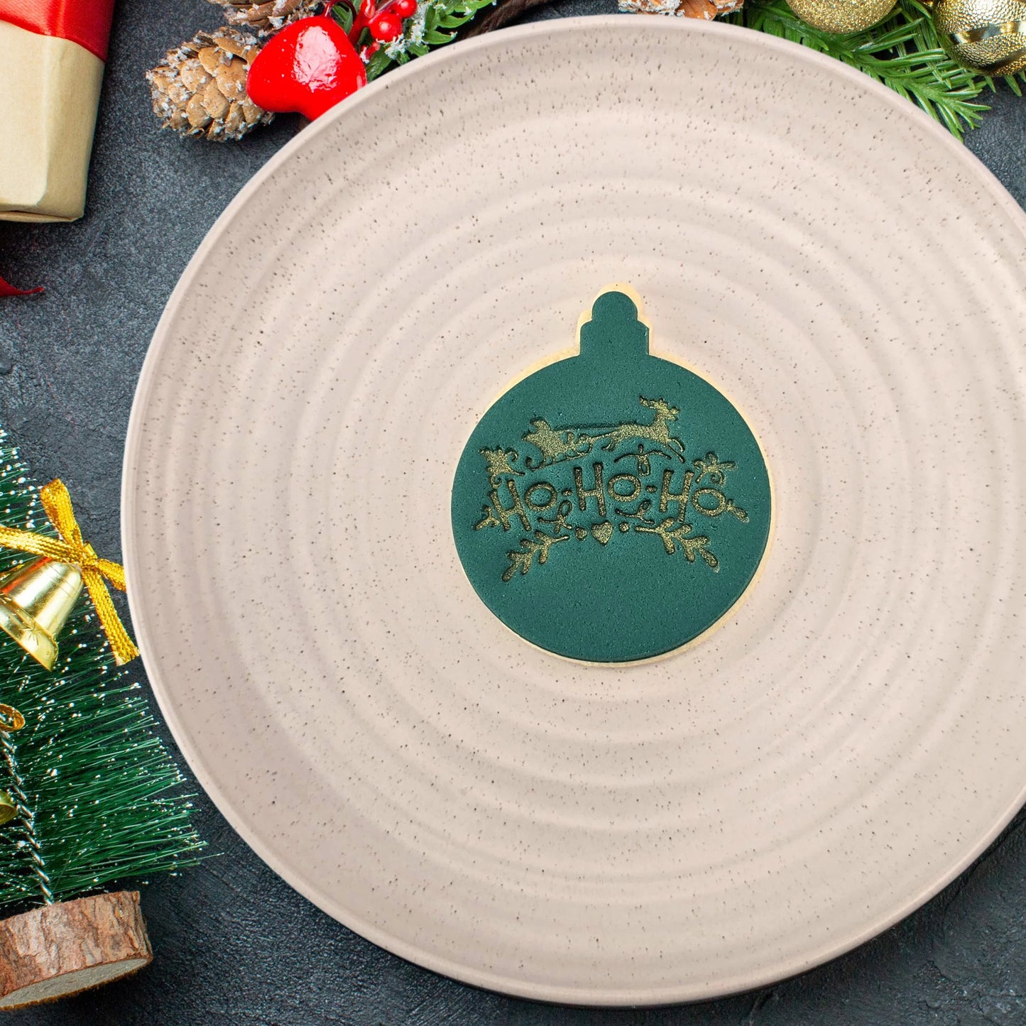Custom Cookie Cutters - Ho Ho Ho Embosser