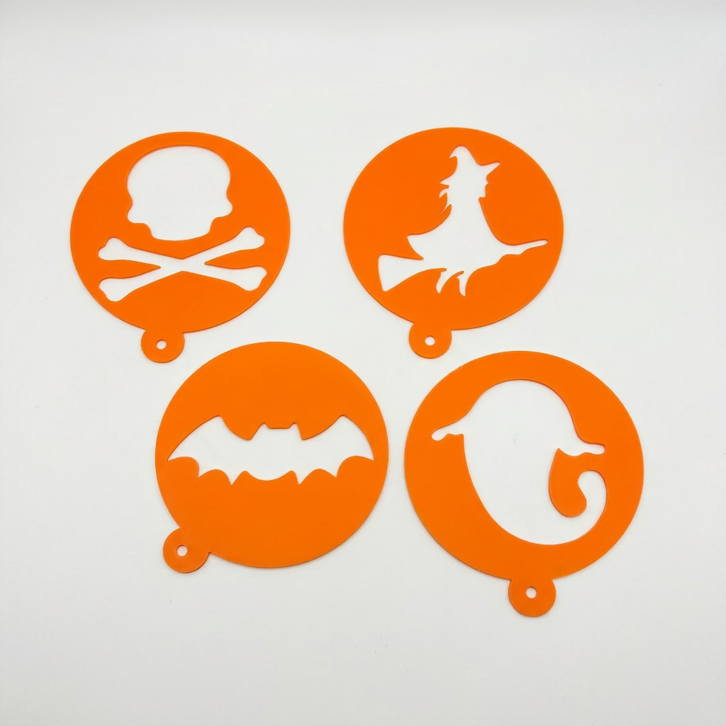 Printed Halloween Stencils - 4Pc