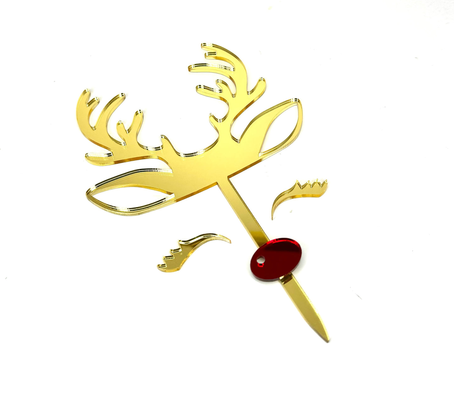 Reindeer Acrylic Topper Set