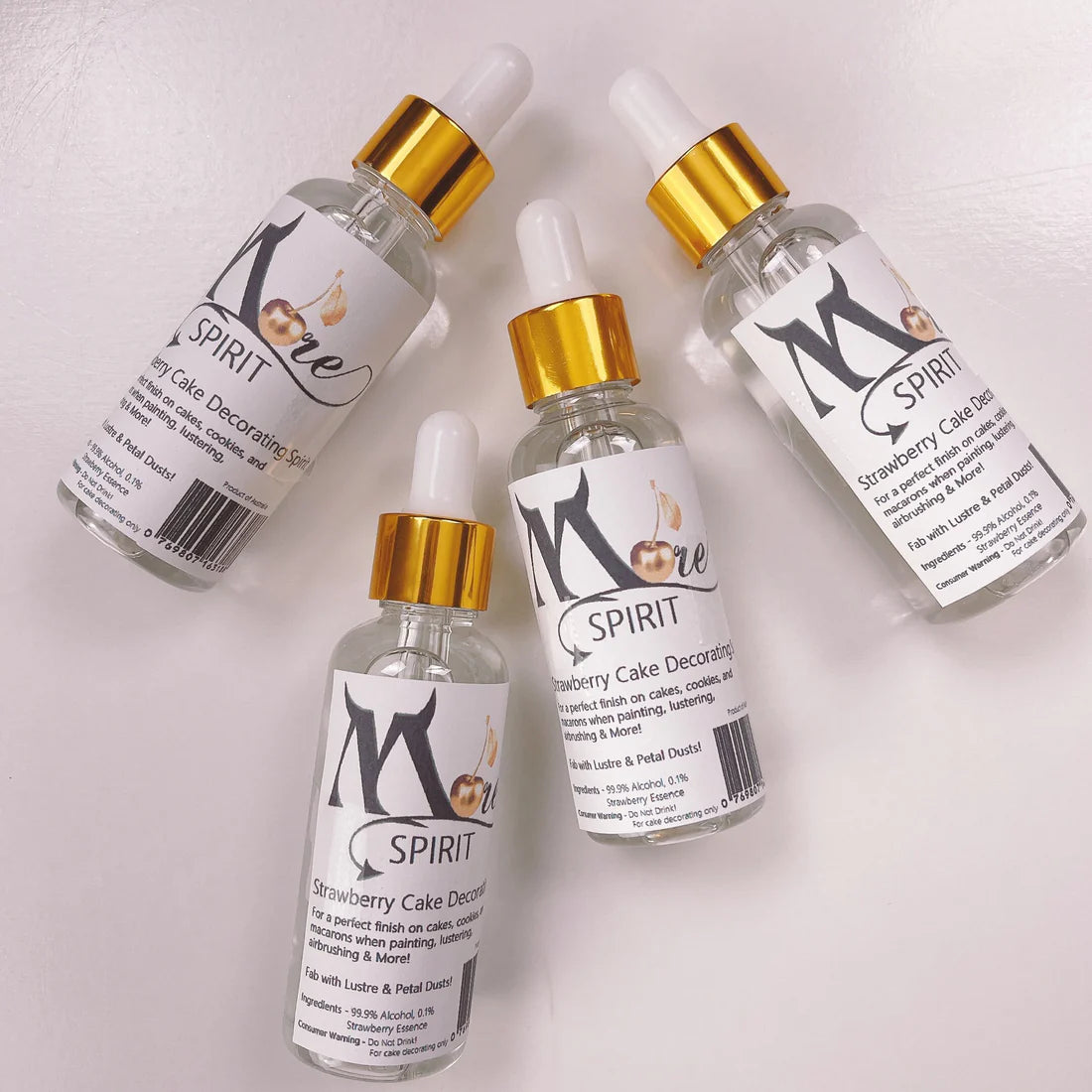 More Spirit Edible Strawberry Scented Cake Decorating Spirit 99.8% 50ML