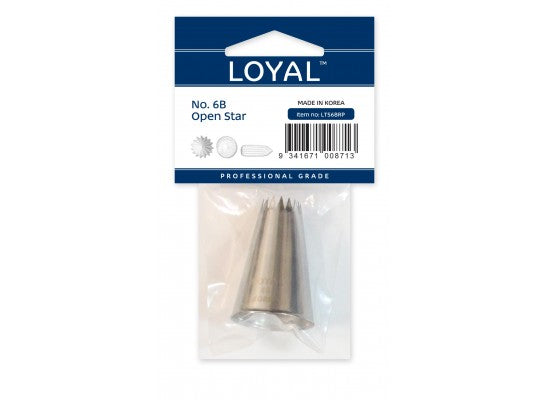 Loyal No. 6B Open Star Piping Tip