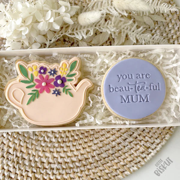 Flower Teapot Cutter and Embosser Set (Little Biskut Level Up!)