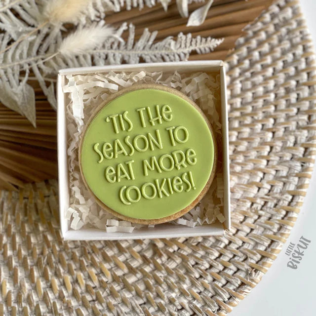 Little Biskut Level Up! - 'Tis The Season To Eat More Cookies Debosser.