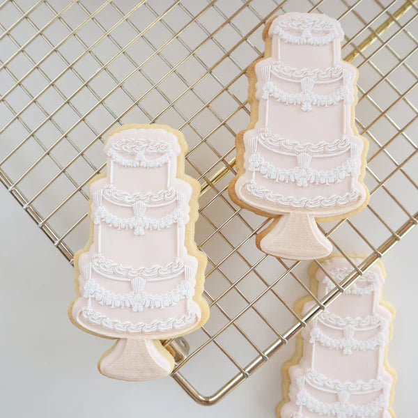 Custom Cookie Cutters Cutter and Debosser Set - Lambeth Cake.
