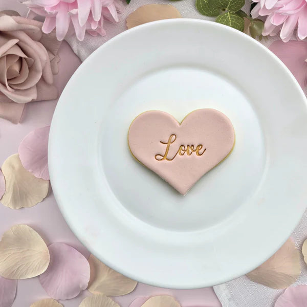 Custom Cookie Cutters Embosser - Love