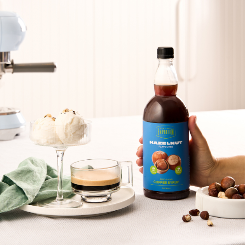 Low Carb Emporium Hazelnut Flavoured Zero Sugar Coffee Syrup 950g