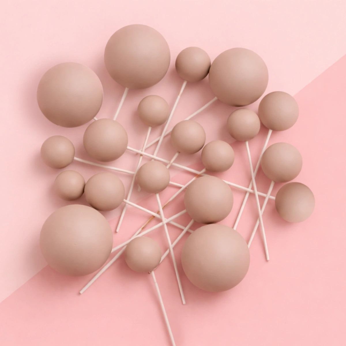 Iconic - Mushroom Brown - Matte Ball Toppers - 20PCS