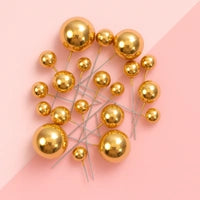 Iconic - Metallic Gold - Ball Toppers - 20PCS