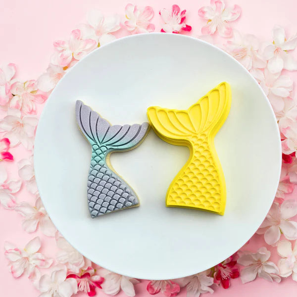 Custom Cookie Cutters 3D Embosser and Cutter Set - Mermaid Tail.