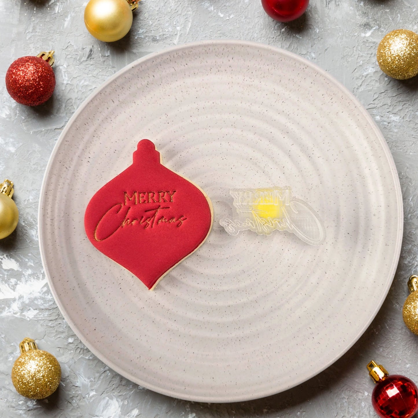 Custom Cookie Cutters - Merry Christmas V3 Embosser.