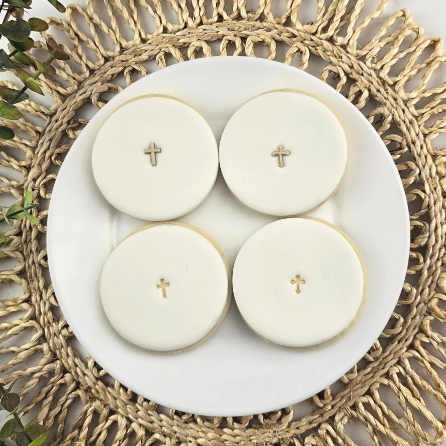 Custom Cookie Cutters Embosser - Mini Cross Set