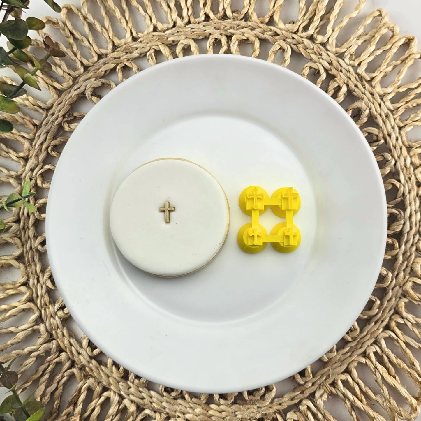 Custom Cookie Cutters Embosser - Mini Cross Set