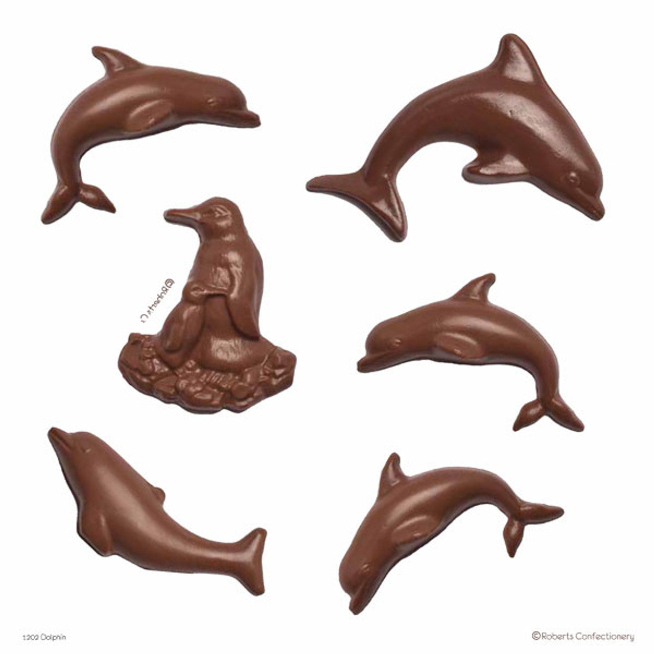 Chocolate Mould - Dolphin and Penguin.