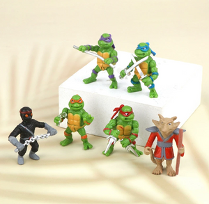6PC Mini Ninja Turtle Figurine Set