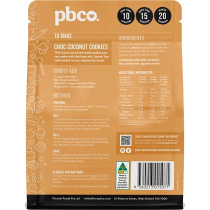 PBCO. Cookie Mix Low Carb 320g