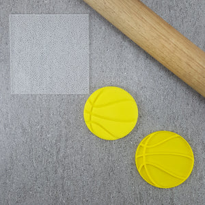Custom Cookie Cutter - Basketball Dimple Pattern Plate Debosser, Embosser and Cutter