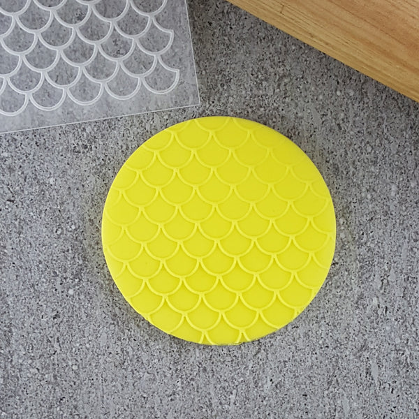 Custom Cookie Cutters - Scales Pattern Plate Debosser.