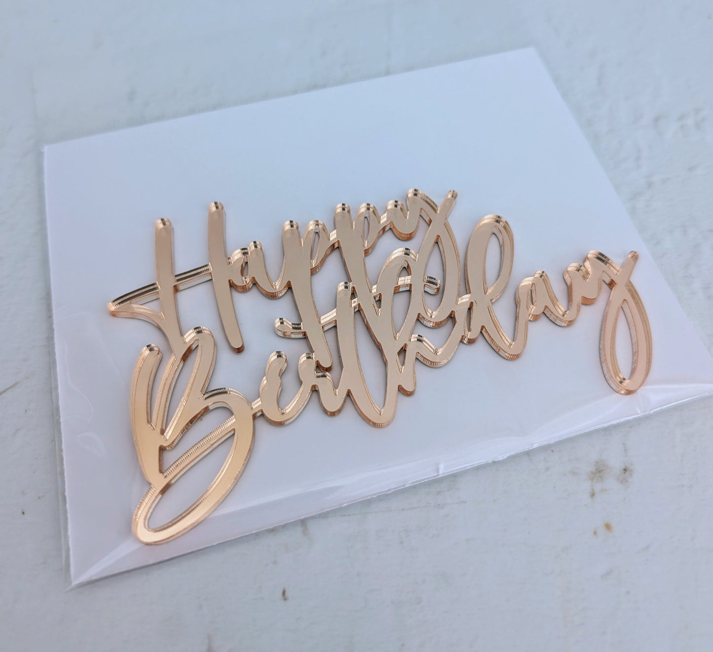 Acrylic Fropper - Happy Birthday - V1.