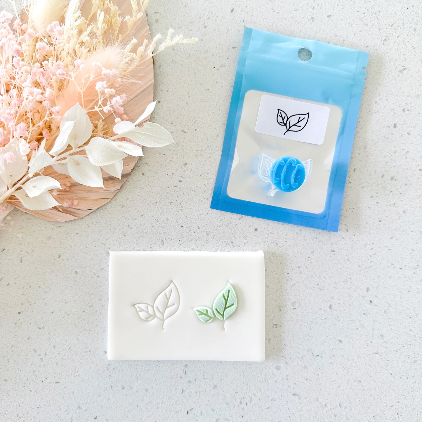 Custom Cookie Cutters - Leaves Layer Stamp (Cake Sera Sera).