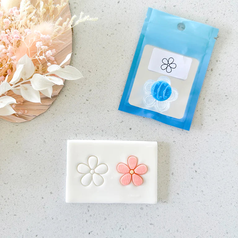 Custom Cookie Cutters - Flower Layer Stamp (Cake Sera Sera).