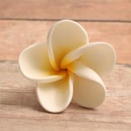 6PC Flowers Artificial - Frangipani - Large - Yellow