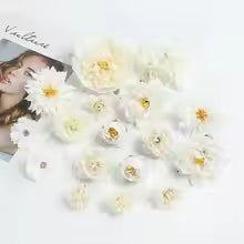 Artificial Rose & Peony Flower Sets - Assorted Colours