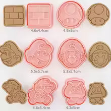 6pc Mario Cookie Cutter Set - V1