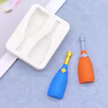 Silicone Mould - Champagne Wine Bottles - S658