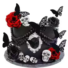 29pc Spooky Skull Cake Decorating Kit V2