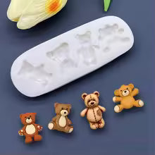 4PC Bear Silicone Mould S626