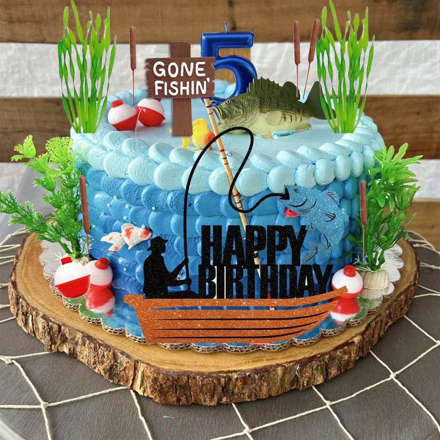 Boat Fishing Cake Decorating Kit