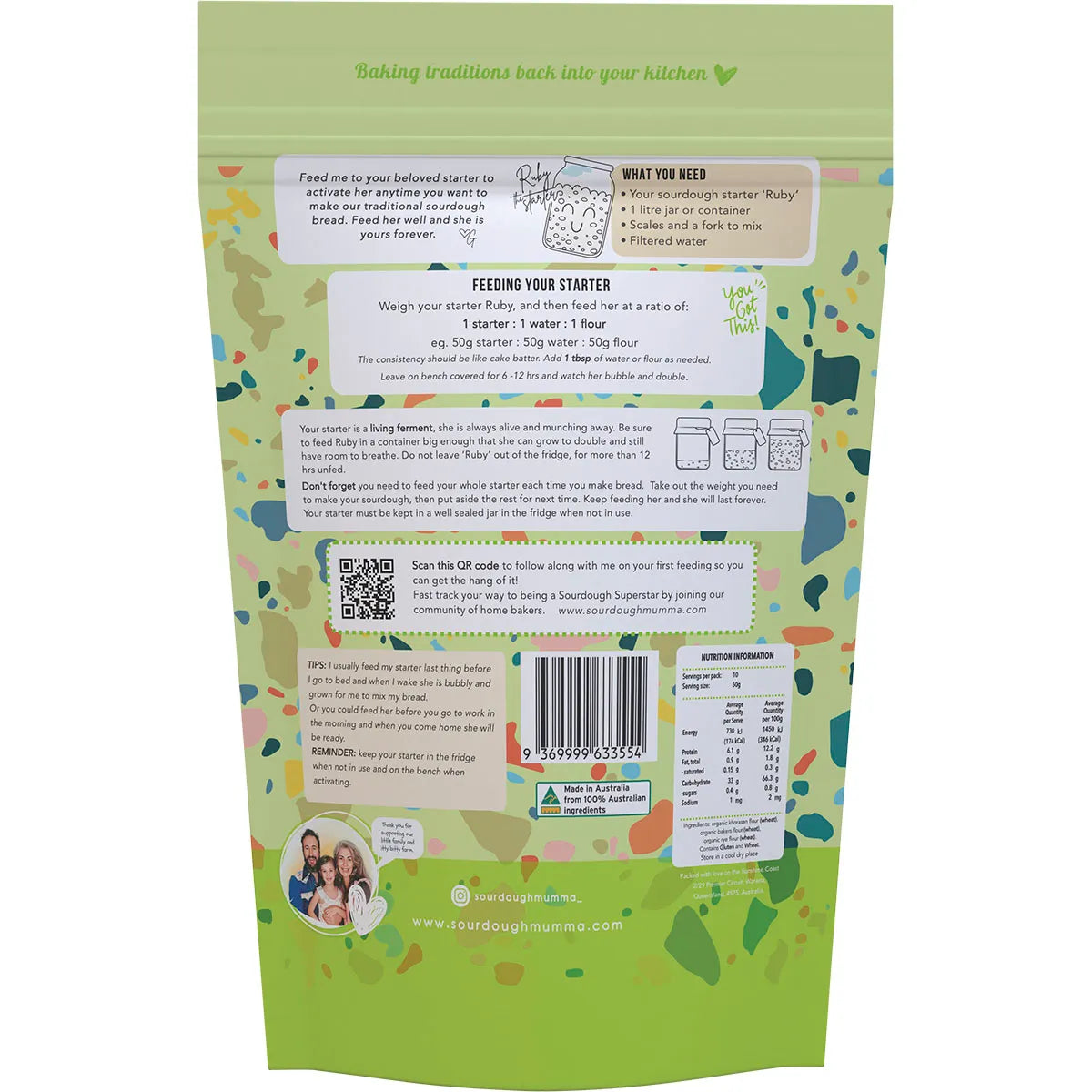 Sourdough Mumma - Feed My Starter Mix 500g