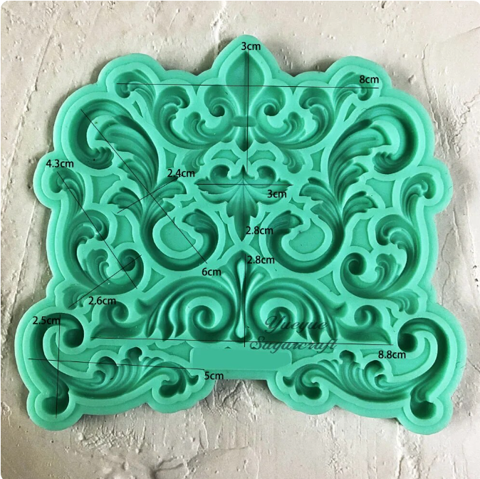 Silicone Mould - Large Decorative Swirl - S651