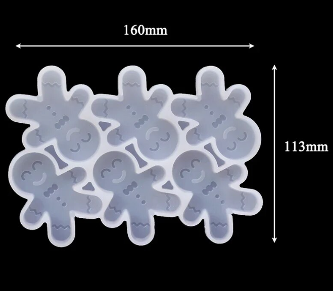 Silicone Mould - Dorica Gingerbread Man Lollipop - S508