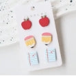 Teacher Earring - Apple / Pencil / Notebook