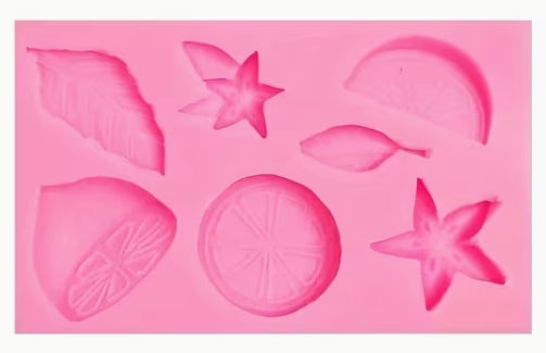 Silicone Mould - Lemon & Leaves S690