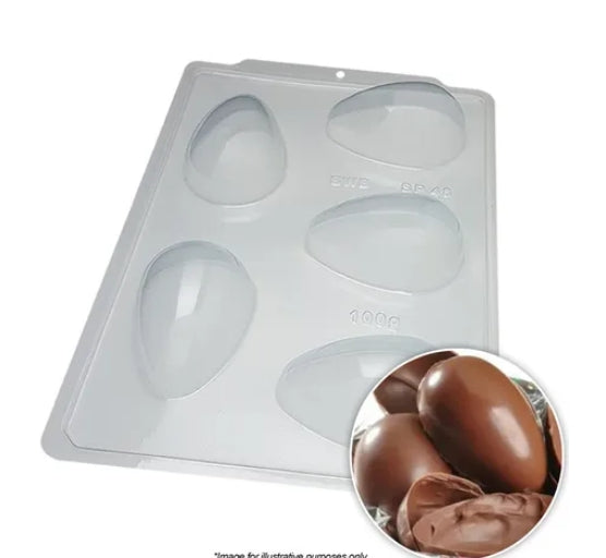 BWB | SMOOTH EGG MOULD 100G | 3 PIECE