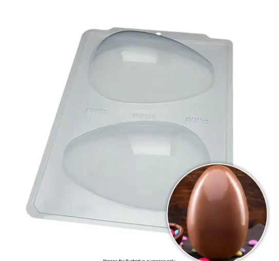BWB | SMOOTH EGG MOULD 500G | 3 PIECE